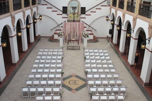 Casa de España,historical site on Old San Juan Weddings